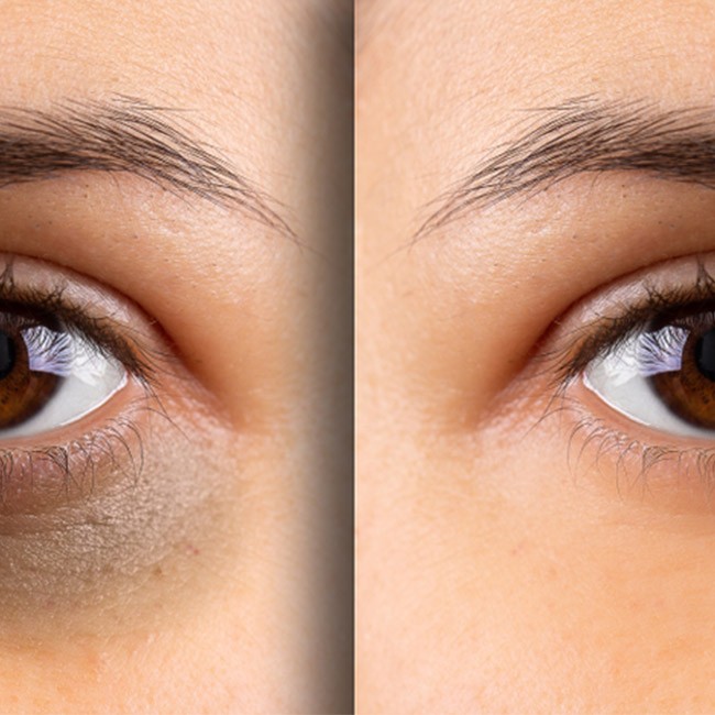 Sådan fjerner du poser under øjnene med K-vitamin