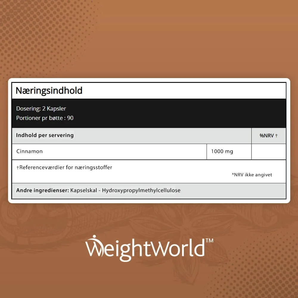 Økologisk kanel kosttilskud til hjerte & fordøjelsen