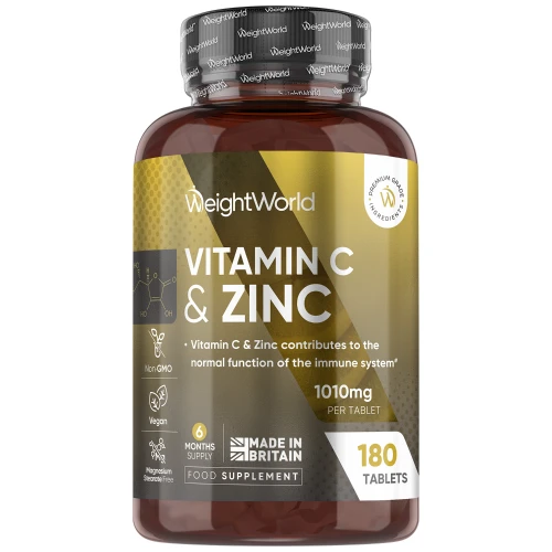 C-vitamin + Zinktabletter 1000 mg