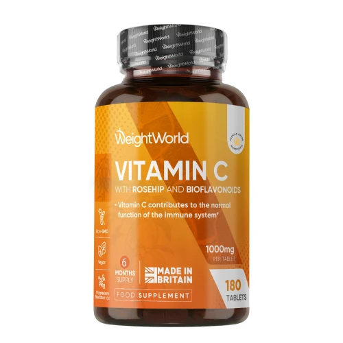 C-Vitamin Kapsler med hyben og bioflavonoider