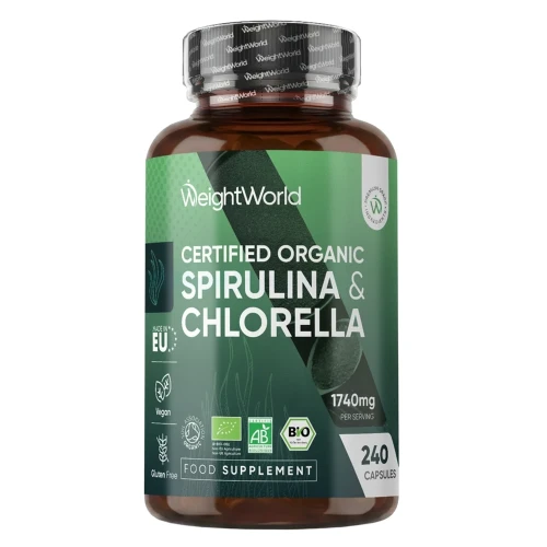 Økologisk Spirulina og Chlorella