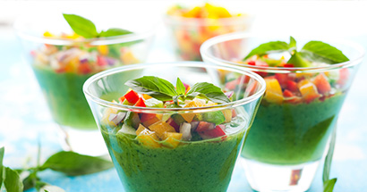 Grøn gazpacho med chlorella