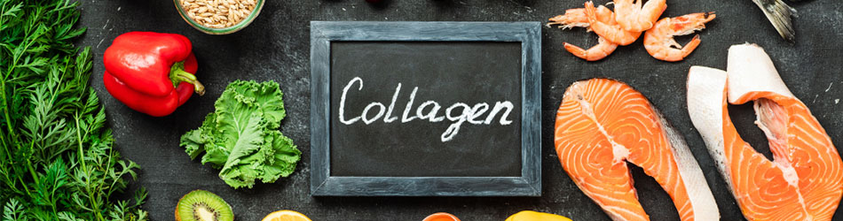 Med den rette kost kan du spise dig til mere collagen. Alternativt kan du tage et dagligt collagentilskud. Med den rette kost kan du spise dig til mere collagen. Alternativt kan du tage et dagligt collagentilskud.