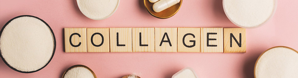 Collagen kan reducere rynker og bidrage til en fast og ung hud. Collagen kan reducere rynker og bidrage til en fast og ung hud.