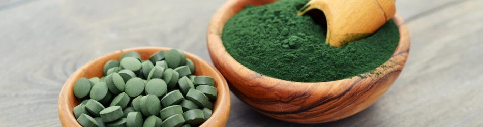 Chlorella er en encellet alge, som er blevet populært at tage i kosttilskud. Chlorella er en encellet alge, som er blevet populært at tage i kosttilskud.